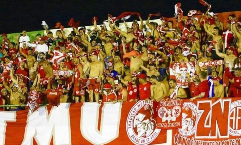 Torcedores do América reclamam de torcida única em Mossoró. Foto: Reprodução/TMV