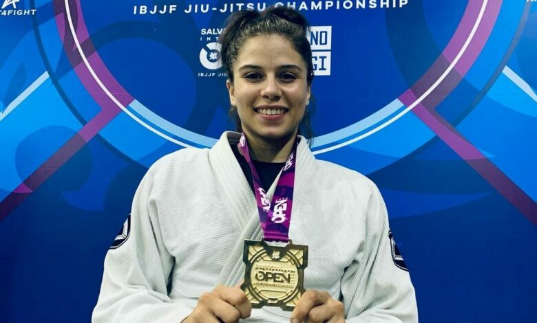 Amanda conquistou o Salvador Open de Jiu Jitsu. Foto: Cedida