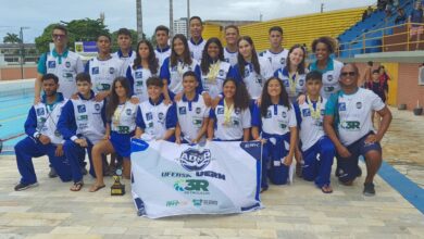 Equipe de Natação conta com nadadores da Uern, Ufersa e ADNP. Foto: Divulgação