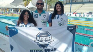 Nadadoras da equipe Ufersa/Uern/ADNP. Foto: Divulgação