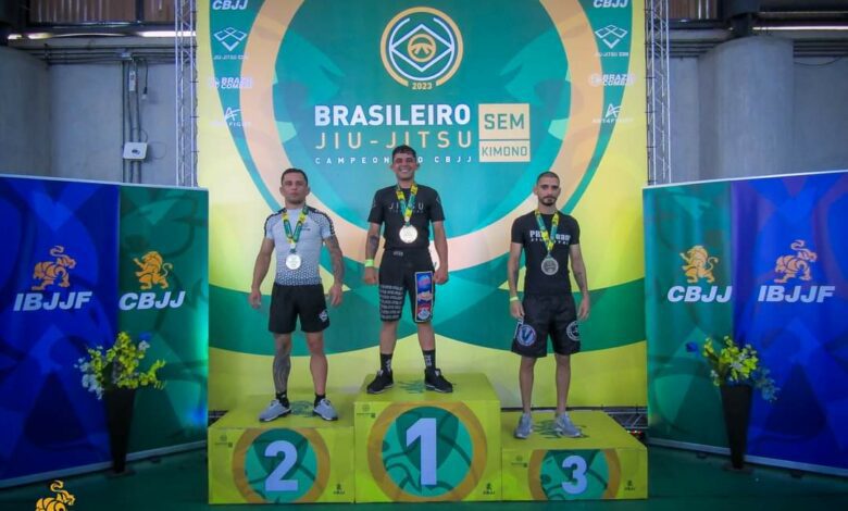 Júnior Silva conquista o Campeonato Brasileiro de Jiu-Jitsu no Rio de Janeiro. Foto: Oliveira Fotografia BJJ